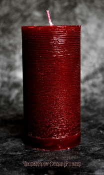 Hexenshop Dark Phönix Durchgefärbte Altarstumpenkerze Rot ø 60 x 120 mm